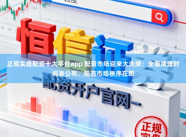 正规实盘配资十大平台app 配资市场迎来大洗牌：全面清理时间表公布，规范市场秩序在即