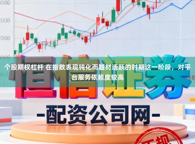 个股期权杠杆 在指数表现钝化而题材活跃的时期这一阶段，对平台服务依赖度较高